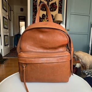 Brand new Madewell lorimer mini leather backpack